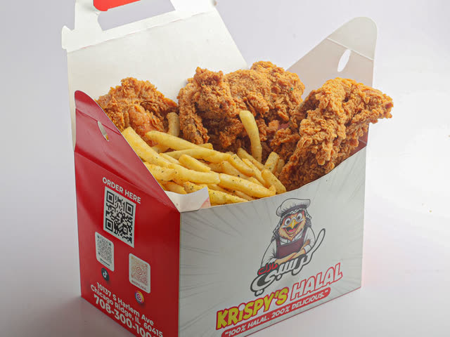 Krispys Family Bone-In 8 Pc Comes With Lg Fries, Lg Coleslaw 2 Bread And Drink